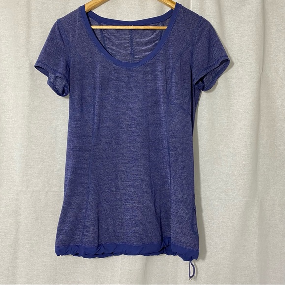 Lululemon Run: Silver Bullet Short Sleeve Tech Workout Tee Purple Size 8